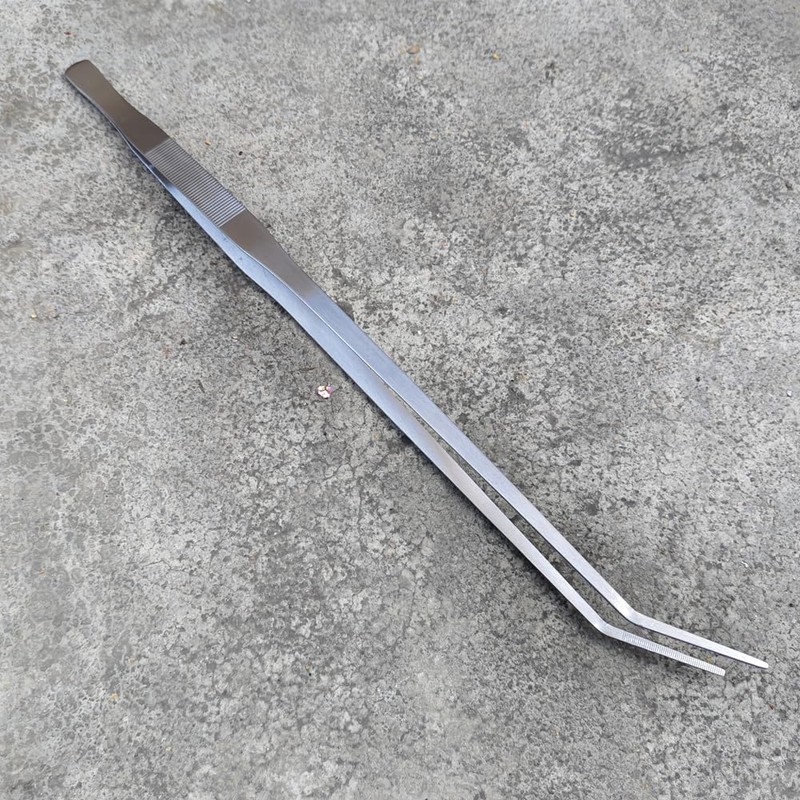 Extra Long 18.7 Inch Stainless Steel Tweezers Feeding Tongs (Longer