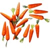 Nlinlin 15Pcs Miniature Carrot Models, Artificial Vegetables for Mini Kitchen