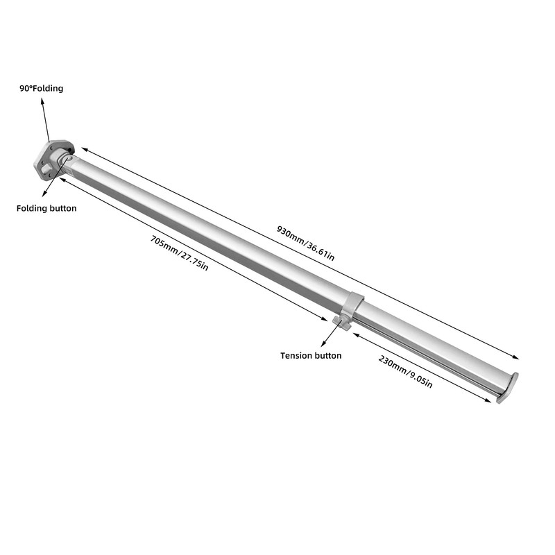 Folding Telescopic Table Legs 705 to 930mm Aluminum Alloy Removable