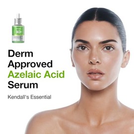 Anua Suero Facial de Ácido Azelaico 10% Hialurónico en Rojo Tranquilizante, Suero Facial para Piel Sensible y Problemática, Brotes, Ácido Hialurónico,