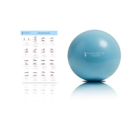 NAMASTE Sports - Pilates Ball 25 cm - Gymnastics Ball Small Rubber Ball Yoga Ball for Inflating, Physio Ball, Pilates Accessories, Pezziball Small