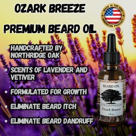 Northridge Oak Beard Oil - Ozark Breeze -1 fl oz - 100% Natural Beard Oil