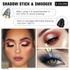 Vawolecy Eyeshadow Pencil & Smudger, Double Head Eye Brightener Stick