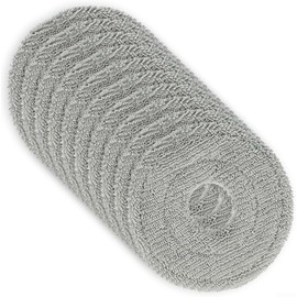 Almohadillas lavables para mopa Mova E30 Ultra Robot Aspirador, piezas de repuesto de microfibra para madera dura para limpieza de suelos de azulejos, paquete de 4 grises (10 unidades)