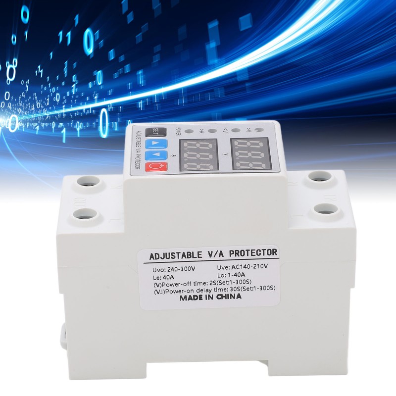 Over Under Voltage Protective Device Adjusting Dual Display Overcurrent Overload