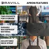 Waterproof Aprons For Men and Women - 2 Pockets -
