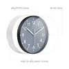 Topkey 8 Inch Round Quiet Wall Clock Easy Read Big