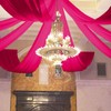 FOTSHARER Ceiling Drapes for Weddings Hot Pink 5x30FT 2 Panels