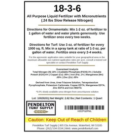 18-3-6 All Purpose Liquid Fertilizer & Mirconutrients (50% Slow Release Nitrogen) (32 oz.)