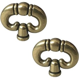2 Pcs Antique Bronze Ring, Vintage Style Drawer Knob Ring with Back Plate Antique Black Bronze Drawer Pull Dresser Pull Cabinet Knob Kitchen Door Knob Cabinet Hardware