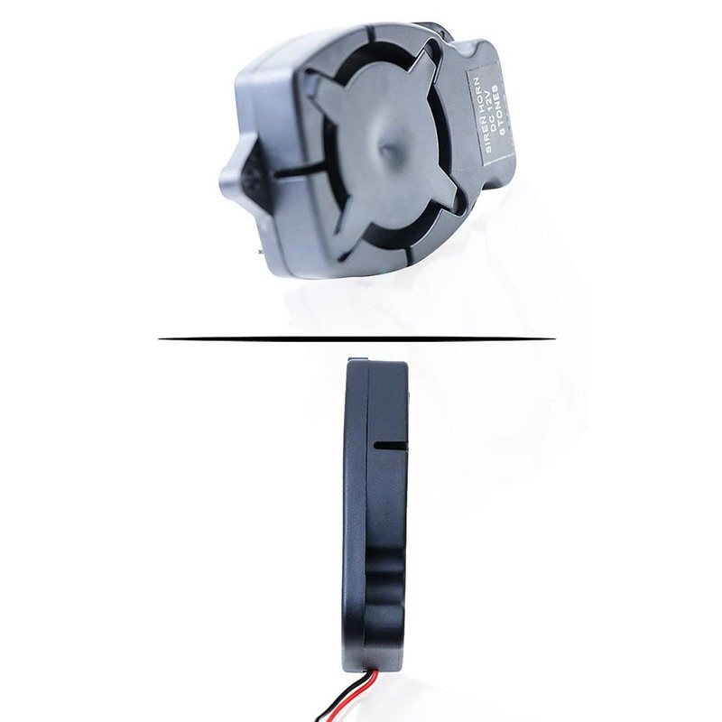 ZENWORYS Alarm Horn 12V Six-Tone 110 Points Small Size and