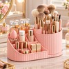 360° Rotating Makeup Organizer for Vanity – Multi-Compartment Cosmetic Storage