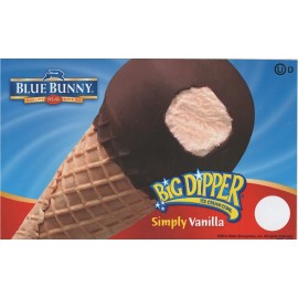 Blue Bunny Big Dipper Simply Vanilla by Blue Bunny, Ice Cream Truck Sticker, decal 8"x5"