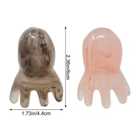 yueton 2PCS Octopus Scalp Massager Gua Sha Head Body Relaxing Creative 8 Tentacles Head Scratcher Fun Massage Tool Comb for Women Men