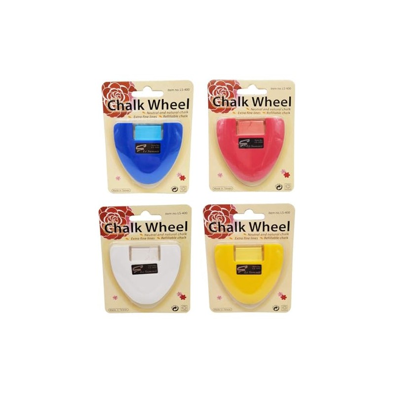 Le Summit Chalk Wheel - Blue, Red, White, Yellow Four