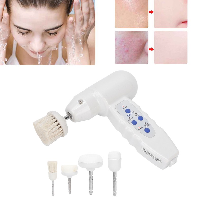 Electric Facial Cleansing Brush Plastic Rotary Exfoliating Brush Rechargeable Face