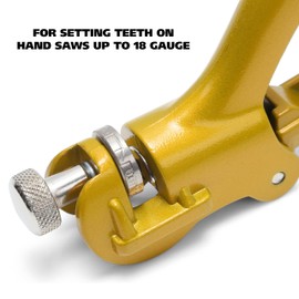 GreatNeck SS7 Saw Set Tool, Adjusts Teeth on Hand Saws, 5–11 Point Dial Setting, Compatible with 18 Gauge Panel and Back Saws