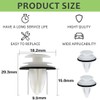JAZOKA 50 Pcs Car Trim Clips Plastic Fasteners Universal Auto