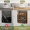 HAIDAIYA 7 Tiers Cookie Sheet Organizer for Cabinet, Wooden Tray