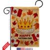 Happy Victoria Day Burlap Garden House Flags Kit Regional Canada