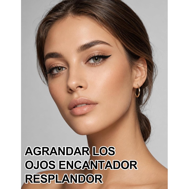 Erinde L?piz de Gel Delineador L?quido, Delineador Mate, 1#negro +