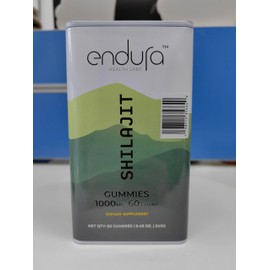 endura Health Labs Shilajit Gummies with Ashwagandha, Chaga,muanka Honey Turmeric - Vegan-Friendly Himalayan Shilajit for Men & Women