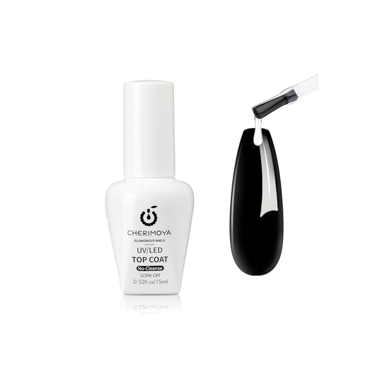 CHERIMOYA Top Coat Gel UV LED No Wipe No Cleanse