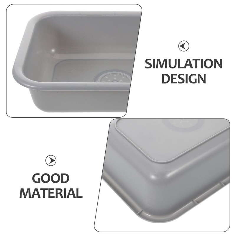 BESPORTBLE 2Pcs Kitchen Sink Realistic Play Kitchen Accessories for Promotes