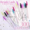 300 Cepillos Glitter Desechable Para Extensión Pestañas Ceja
