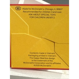 McDonald's LIL McDonalds Happy Meal Toys 2025 Mini # 3 -  Happy Meal Box Red