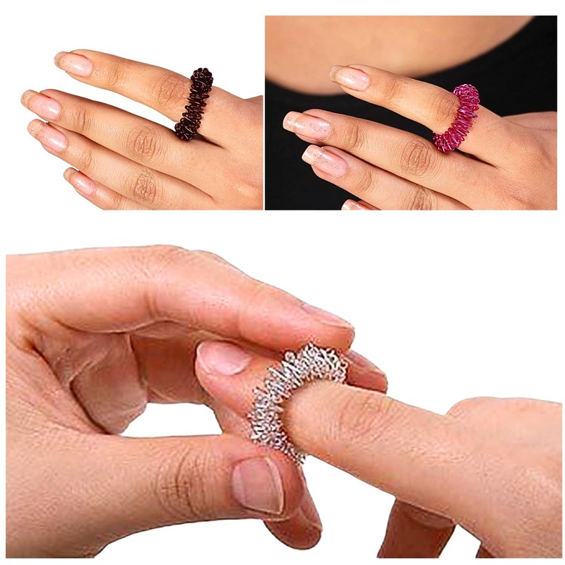 TAROOSH Acupressure Finger Roll Kit with Sujok Ring, Power Thumb,