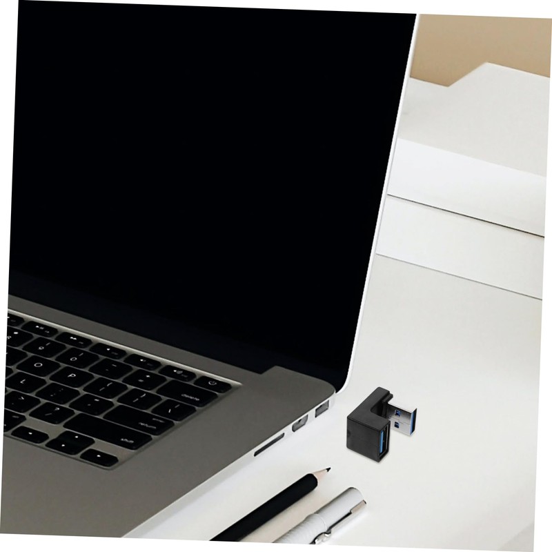 HOMSFOU USB 3.0 Angled USB Adapter 2 Pack 90 Degree