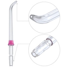 Pack of 4 Oral Irrigators, Dental Flosser Water, Replacement Jet Tips, Dental Water, Flosser Water, Oral Irrigator Nozzles, Oral Irrigator Accessories for WP-100 WP-250 WP-462 WP-660 (Blue, Pink)