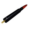 VMS RACING 50 Cal Caliber Black RED TIP Bullet Antenna