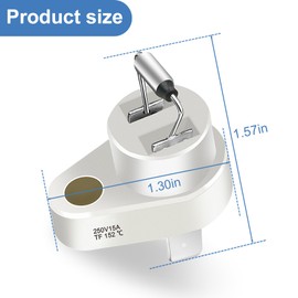 005899F Thermal Cut Off Fuse 152°C, Compatible with Raypak 005899F Zodiac R0012200 Pool Heater Rollout Switch Replacement Kit Swimming Pool Heater Parts Plug Fuse Thermal Fuse Link Accessories, 4PCS