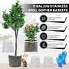 GISSAN Gopher Baskets for Plants – 5 Gallon Root Guard