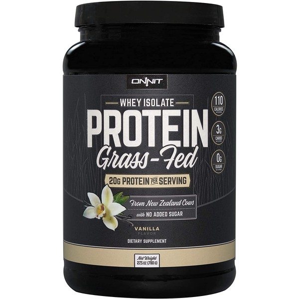 Onnit Grass Fed Whey Isolate Protein - Vanilla (30 Servings)
