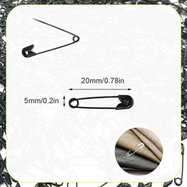 Ruidee 500 pcs Metal Mini Safety Pins for Home Office Use Art Craft Sewing Jewelry Making (Gold)