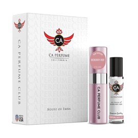 CA Perfume Duo Impression of Beburry Her For Women Perfume Layering Set Long Lasting Travel Size EDP + Body Oil Roll-On Bottle 0.27 Fl Oz+0.33 Fl Oz