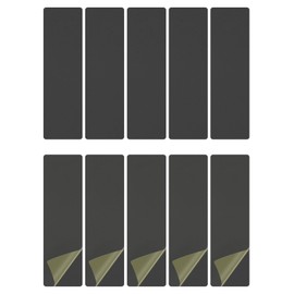 DTGN 80 x 22 x 0.3 mm (L x W x D) Blank Metal Card - Pack of 25 - Good for Machine - Painted Aluminium Equipment Name Plate - Black