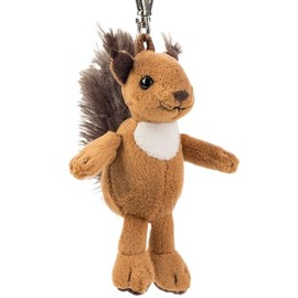 Schaffer 250 Anhänger Eichhörnchen Luzy Plush Squirrel, Brown/White, 11 cm