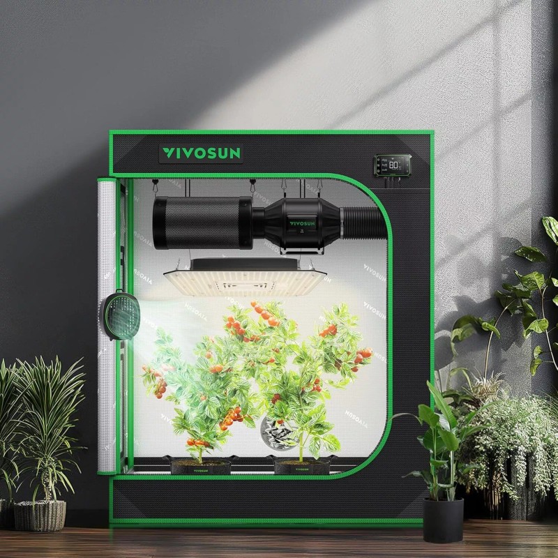 VIVOSUN Indoor Grow Tent Nontoxic Room High Reflective Mylar 30"x18"x36"