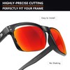Alphax Fire Red Polarized Replacement Lenses for Oakley Holbrook