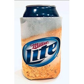 Miller Lite Beer Can Insulator Coolie Hugger Cover | Set of Two (2)
