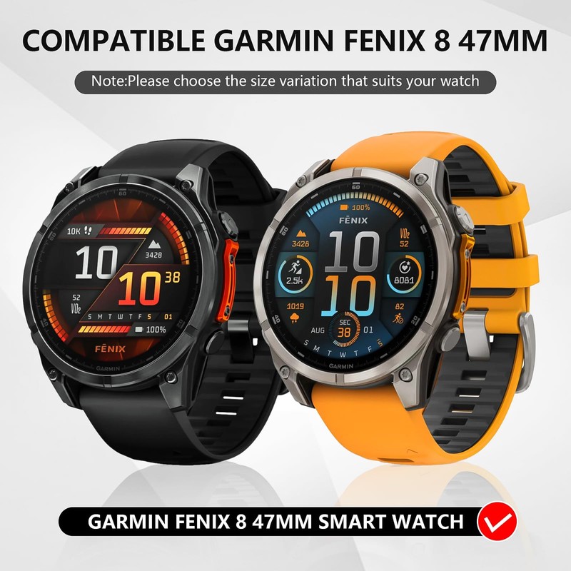 Suoman 1+2 Pack for Garmin Fenix 8 47mm Screen Protector