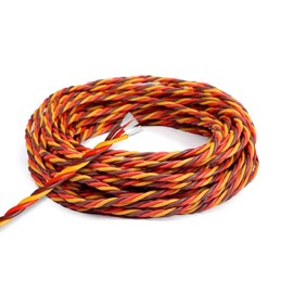 rflaueo Servo Extension Cable Twisted Wire 32 feet (30 cores Brown-red-Orange)