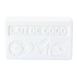 La maison du Savon OB-PVP-1-5 Argan Soap, La Maison de Marseille Provence Bar, Coconut Pouch, 3.2 oz (90 g) (x 1)