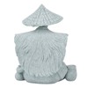 Fisherman Statue Sitting Fishing Old Man Figurine Small Desk Ornament