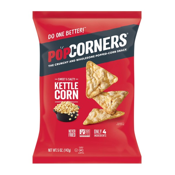 Medora Snacks PopCorners Popped Corn Chips, Kettle, 5 Ounce (Pack of 12)