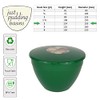 Christmas pudding bowls with lids Christmas Green basin and lid